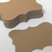 Large paper tags or place cards in kraft card stock - 25 pieces - gift tags, earring cards, weddings
