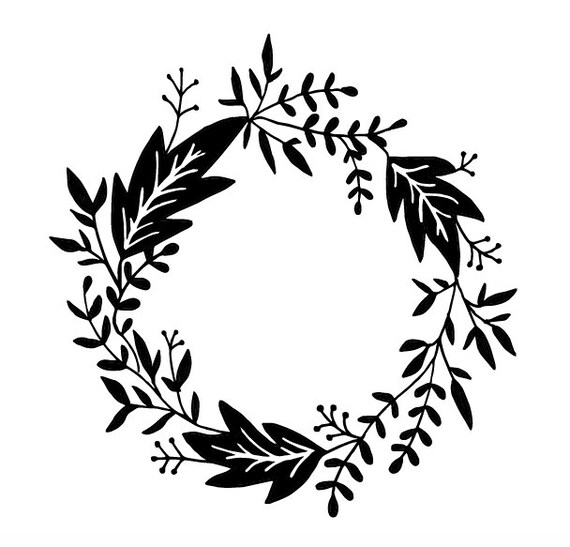 Download Items similar to Fall Wreath SVG, Monogram Frame svg, Fall ...