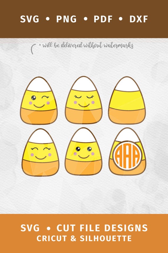 Download Candy Corn SVG Candy Corn Monogram SVG DXF svg pdf png