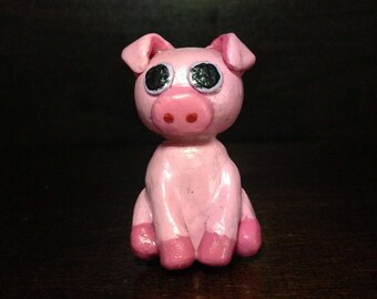 Adorable Polymer Clay Pig