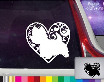 Westie Love Vinyl Decal