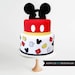 Mickey Mouse Cake Topper . First Birthday . One Cake Topper . Mickey Ears