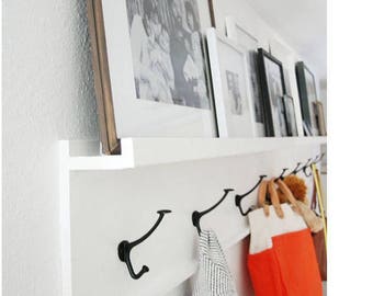 Coat rack Floating shelf Coat hook Rustic coat rack Wall shelf Coat hooks Floating shelves Entryway organizer coat rack towel rack