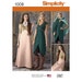 1008 Simplicity UNCUT Medieval Gown high low day dress and cape with hood. Andrea Schewe Renassiance Medieval Costumes Sewing Pattern