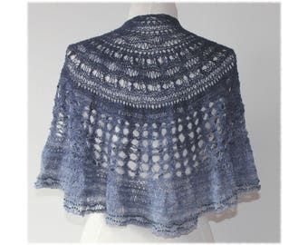 Knitted and Beaded Lace Shawl