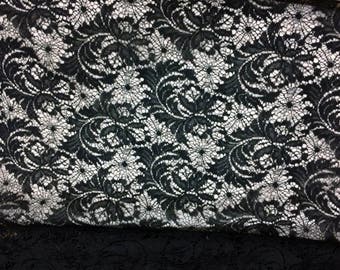 Chantilly Black Lace Fabric Sale