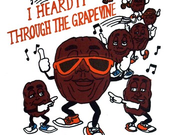 California Raisins (Heard It Thru The Grapevine) Adult T-Shirt