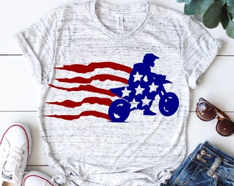 Dirt bike svg, American flag svg, Usa flag svg, Motocross svg, 4th of july svg, Motorcycle svg, SVG, DXF, eps, png, pdf, Distressed svg,