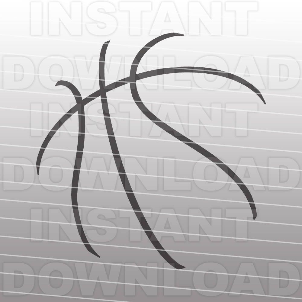 Download Basketball SVG FileBasketball Seams SVGCutting