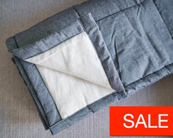 Yorkville Weighted Blanket for Adults - Cool 100% Cotton Anxiety Weighted Blanket for Hot Weather