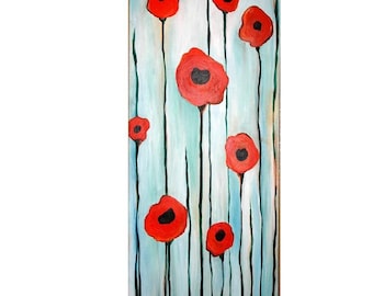 Abstract Poppies Commission by Kristen Dougherty