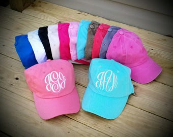 Monogram Hat-Baseball Hat-Monogram Ball Cap-Ladies Hat-Summer Ball Cap-Baseball Hat-Gifts for Her-Bridesmaids Gift-FREE SHIPPING