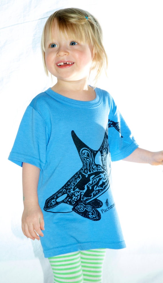 Earth Clothing Fashion Design Kids Bamboo Blue Tshirt