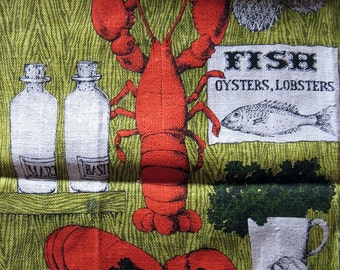 Lobster Fest Vintage Kitchen Towel-Lois Long Design
