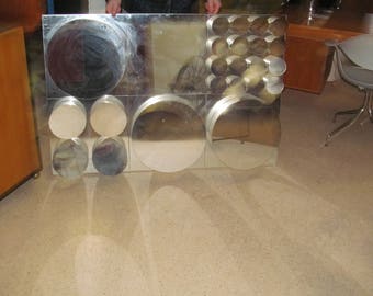 RARE Mod Pop Art Space Age 1970s John Leslie International Mirror