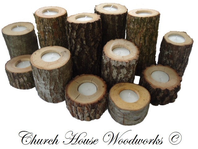 Tree Branch Candle Holders Rustic Wedding Tree Branch Candle Holders Rustic Wedding