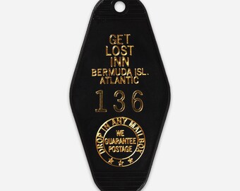 Get Lost Inn Vintage Hotel Key Tag