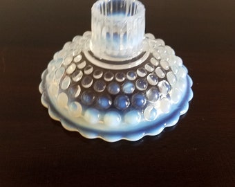 Moonstone Hobnail Opalescent Candle Holder