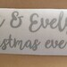 Christmas Eve Box Vinyl Sticker Topper, Create Your Own Christmas Box. Personalised Label, any colour