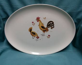 Serving Platter, Taylor Smith Taylor, Break-O-Day, 11" x 14", Vintage