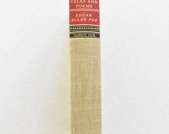 Selected Tales and Poems by Edgar Allan Poe Hardcover 1943 Walter Black Classics Club Vintage Art Deco Spine Decor
