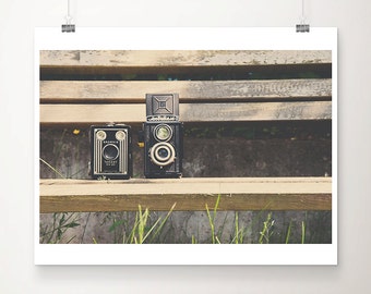 vintage camera photograph still life photograph kodak camera photograph english garden photograph vintage camera print