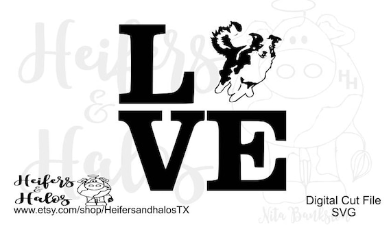 Download Love my Border Collie svg pdf png eps dxf CUT FILE for