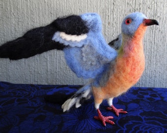 Passenger Pigeon Needle felted wool Animal Created by Carol Rossi Just for You!