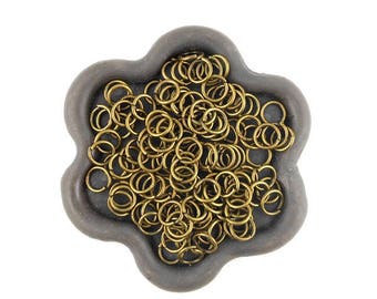 x 100 jump rings open bronze 5mm (31)