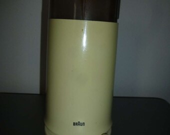Rare Vintage Braun coffee grinder off white model KSM 2 Reinhold Weiss for Braun -1970s - in excellent working condition