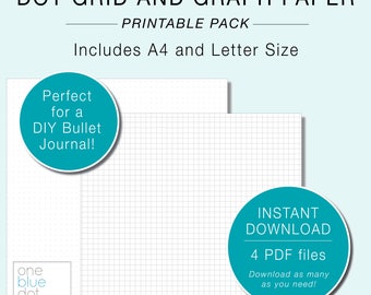 5 mm dot grid paper etsy graph paper letter size