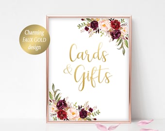 gift table sign template