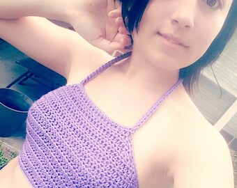 Crochet Womens Halter Top,Crochet Crop Top,Womens Halter Top,Crochet Crop Top.Womens Summer Wear by MurdieK,Womens Crochet Summer Top