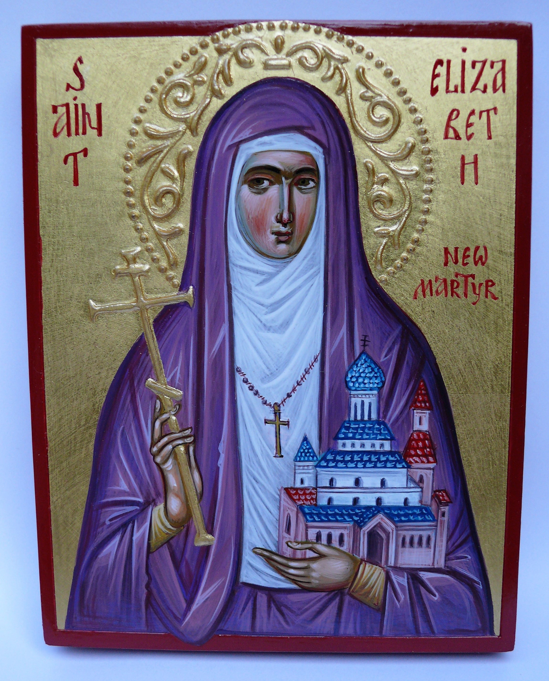 Icon of St. Elizabeth the New Martyr, hand painted orthodox icon, The ...