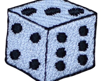 Gambling Dice Patch Applique (Iron on)