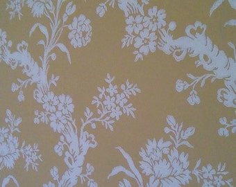 Reduced! Vintage French wallpaper by the yard.