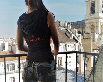 Lycra woman Rebel Chic t-shirt