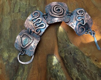 Hand Forged Copper Cuff Bracelet