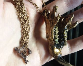 Handmade copper / raw gem / witch ring / post apocalyptic / crust punk / witchy / witchcraft / punk gift / occult / goth / ring / jewelry