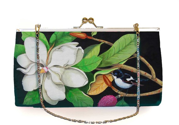 Retro clutch large,clutch bag,Miss White,birthday gift,gifts for her,gifts for mom,Woody Ellen handbag,christmas gifts,christmas gift ideas