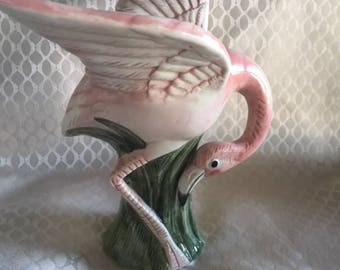 Fitz and Floyd Flamingo Candle Holder 70's