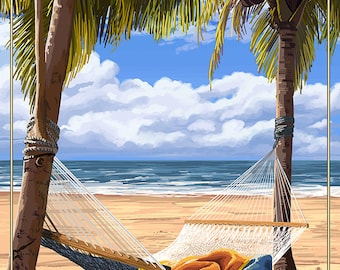 Bahia Honda, Florida Keys - Hammock Scene (Art Prints available in multiple sizes)