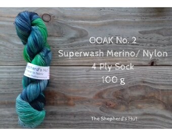 Superwash Merino/Nylon 75/25 Sock yarn 100 g OOAK No. 2