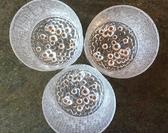 3 Iittala Ultima Thule footed tumblers 200ml capacity Made in Finland Tapio Wirkkala 1968 design Vintage glassware