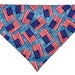 Patriotic Dog Bandana, Patriotic Slip Over the Collar Bandana, Patriotic Dog Scarf, No tie Bandana, Pet Neck wear, Quiltsy Handmade