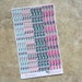 BLOOMING BIRTHDAY Kit Sticker Strip Sheets: Planner Sticker Kits in inkWELL Press LucKaty Stickers Repositionable Matte Stickers
