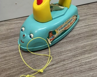 Vintage fisher price toy iron
