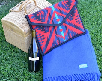 Pendleton® Blanket - vintage collectible bright royal blue wool blanket - Pendleton® Wool Blanket