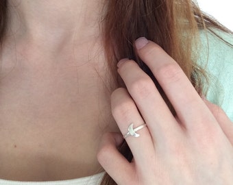 Sterling Silver Moon Ring - Valentine