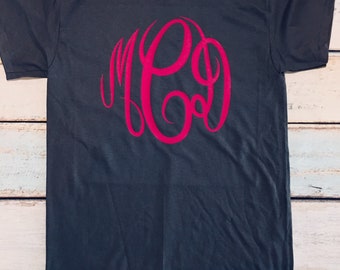 Large Center Monogram Tee
